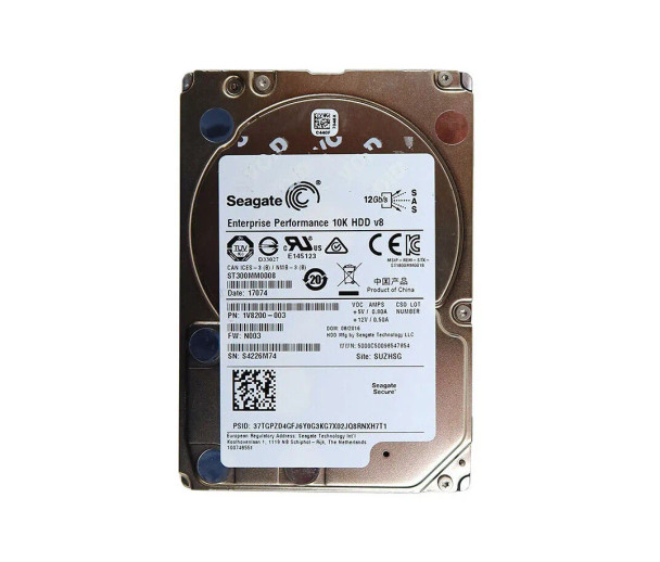 1V8200-003 - Seagate Enterprise Performance 300GB 10000RPM SAS 12Gb/s 128MB Cache 2.5-inch Hard Drive