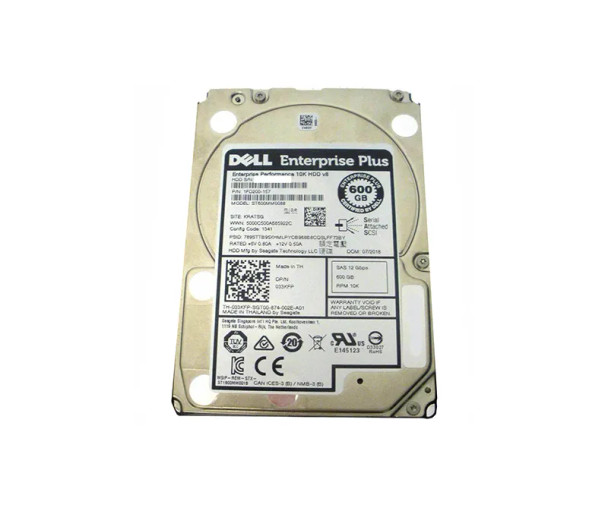 33KFP - Dell EqualLogic 600GB 10000RPM SAS 12Gb/s 16MB Cache 2.5-inch Hard Drive