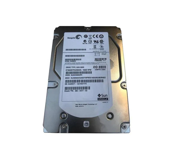 390-0477-02 - Sun 600GB 15000RPM Fibre Channel 4Gb/s 3.5-inch Hard Drive