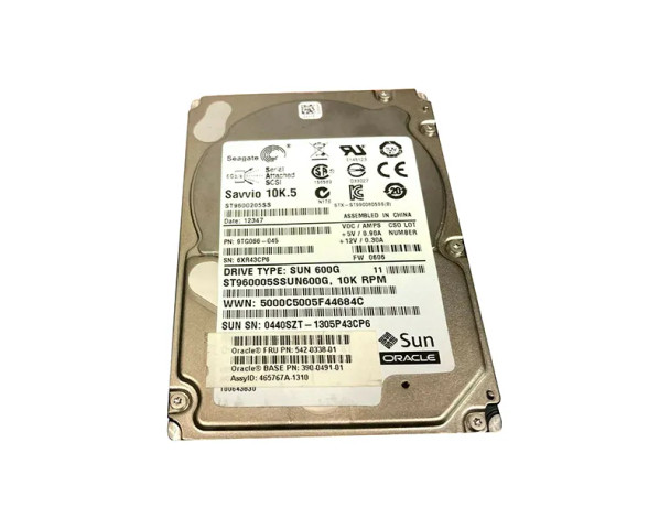 390-0491 - Sun 600GB 10000RPM SAS 6Gb/s 2.5-inch Hard Drive