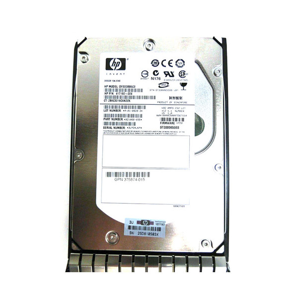 417190-004 - HP 300GB 15000RPM SAS 3Gb/s Dual Port Hot-Swappable 3.5-inch Hard Drive