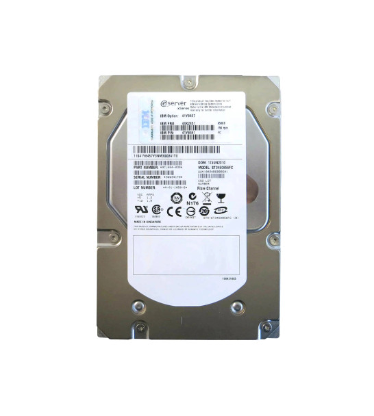 41Y8451 - IBM 450GB 15000RPM Fibre Channel 4Gb/s 3.5-inch Hard Drive