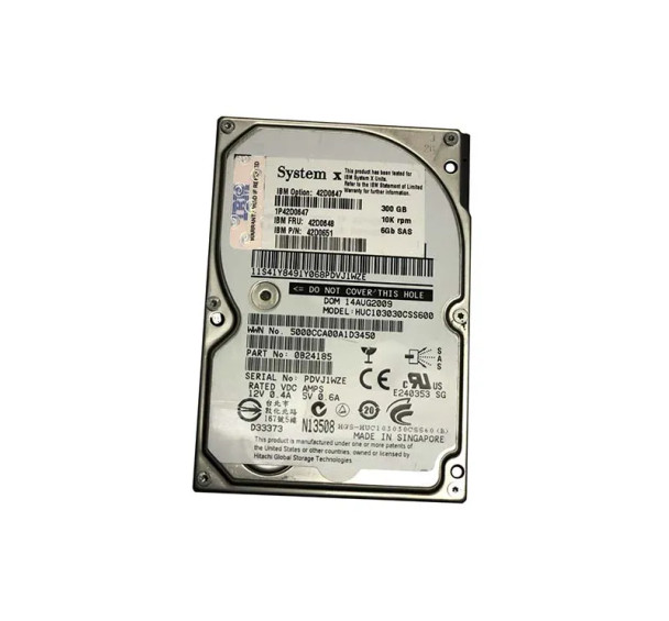 42D0651 - IBM 300GB 10000RPM 64MB Cache SAS 6Gb/s 2.5-inch Hard Drive