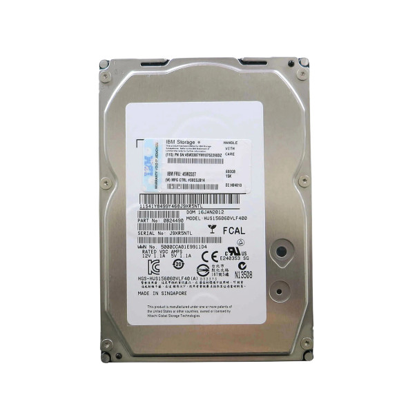 45W3387 - IBM 600GB 15000RPM 3.5-inch Fibre Channel 4Gb/s Hard Drive