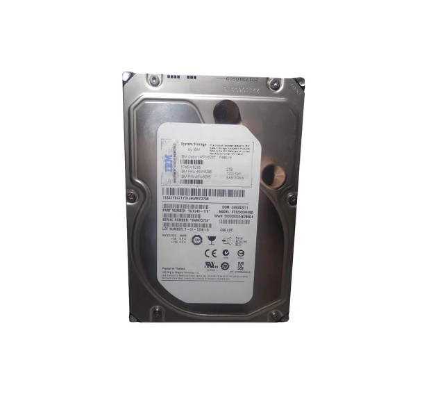 45W8285 - IBM 2TB 7200RPM SAS 6Gb/s Hot-Swappable 64MB Cache 3.5-inch Hard Drive with Tray