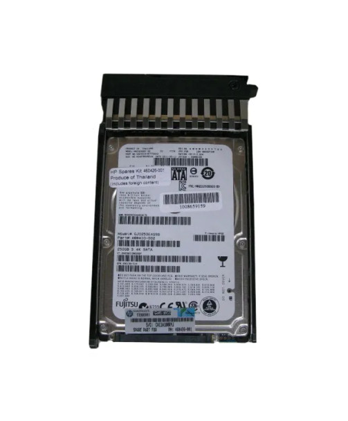 460426-001 - HP 250GB SATA 3Gb/s Hot-Swappable 5400RPM 2.5-inch Hard Drive with Tray for Gen1 to Gen7 ProLiant Server