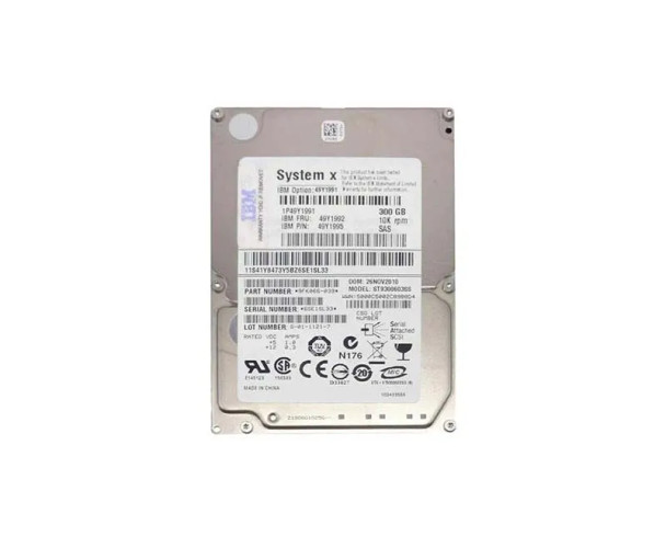 49Y1995 - IBM 300GB 10000RPM SAS 6Gb/s Hot-Swappable 64MB Cache 2.5-inch Hard Drive with Tray
