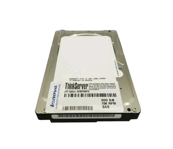 4XB0F28675 - Lenovo ThinkServer 300GB 15000RPM SAS 6Gb/s 2.5-inch Hard Drive for RS Series