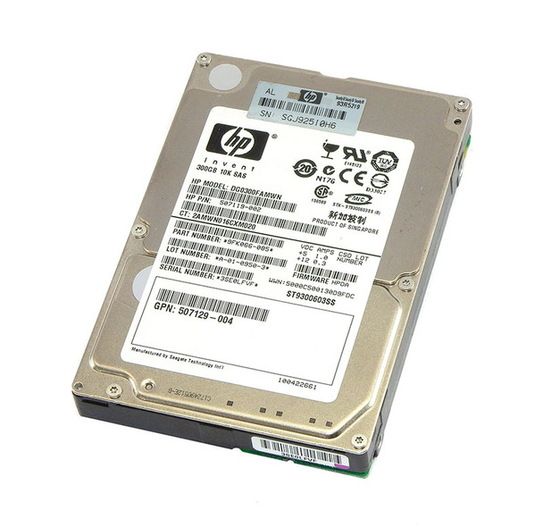 507119-002 - HP 300GB 10000RPM SAS 6Gb/s Dual Port Hot-Swappable 2.5-inch Hard Drive