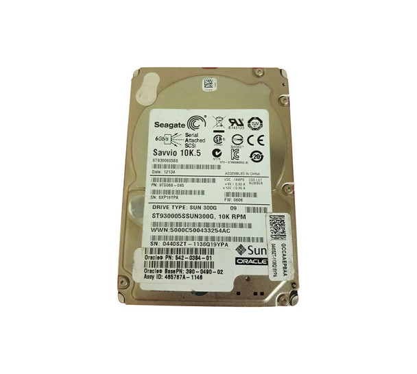 542-0384-01 - Sun 300GB 10000RPM SAS 6Gb/s 64MB Cache 2.5-inch Hard Drive with Bracket