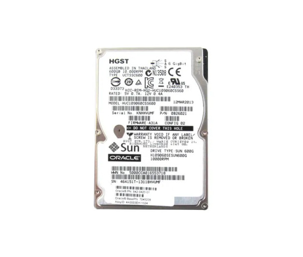 542-0423 - Sun 600GB 10000RPM SAS 6Gb/s 16MB Cache Hot-Swappable 2.5-inch Hard Drive with Bracket