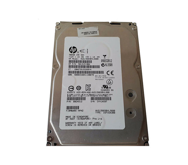 581315-002 - HP 300GB 15000RPM SAS 3Gb/s Hot-Swappable 3.5-inch Hard Drive