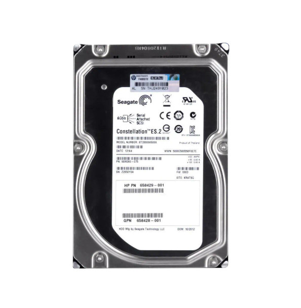 658429-001 - HP 3TB 7200RPM SAS 6Gb/s Dual Port Midline Hot-Swappable 3.5-inch Hard Drive