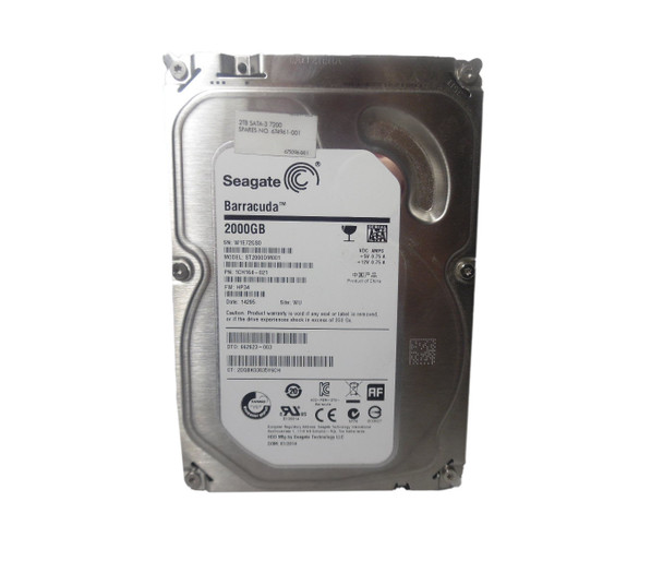 674961-001 - HPE 2TB SATA 6Gb/s MidLine 7200RPM 64MB Cache 3.5-inch Hard Drive