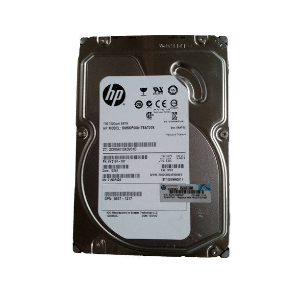 677191-001 - HP 1TB 7200RPM SATA 3Gb/s Hot-Pluggable NCQ MidLine 3.5-inch Hard Drive