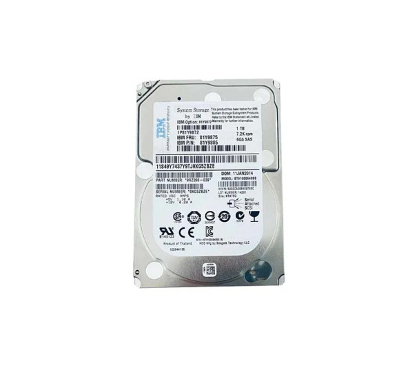 81Y9885 - IBM 1TB 7200RPM SAS 6Gb/s Nearline 2.5-inch Hard Drive