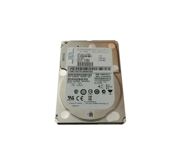 81Y9955 - IBM 1TB 7200RPM SAS 6Gb/s Hot-Swappable Nearline 64MB Cache 2.5-inch Hard Drive with Tray