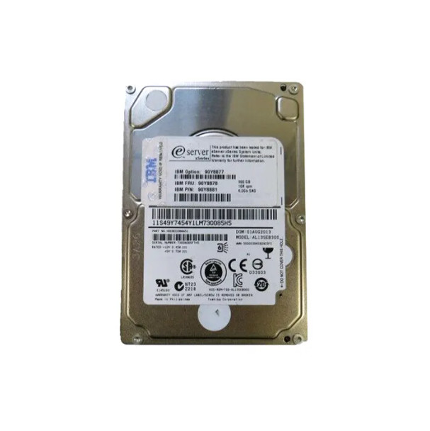 90Y8881 - IBM 300GB 10000RPM SAS 6Gb/s Hot-Swappable 2.5-inch Hard Drive with Tray for System x3500 M4