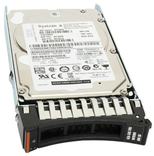 90Y8909 - IBM 600GB 10000RPM SAS 6Gb/s Hot-Swappable 2.5-inch Hard Drive for System x
