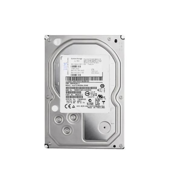 98Y2420 - IBM 2TB 7200RPM SAS 6Gb/s 64MB Cache 3.5-inch Hard Drive