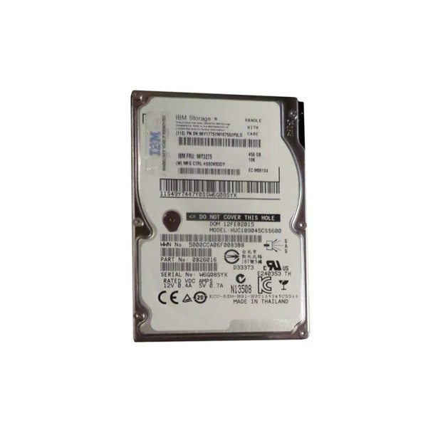 98Y3275 - IBM 450GB 10000RPM SAS 6Gb/s 16MB Cache 2.5-inch Hard Drive with Tray for DS8000