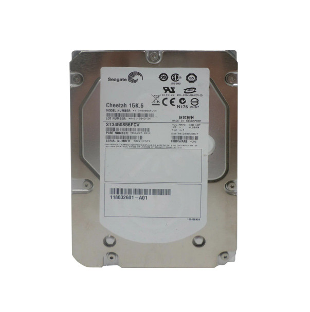 9CL007-031 - Seagate Cheetah 15K.6 450GB 15000RPM Fibre Channel 4Gb/s 16MB Cache 3.5-inch Hard Drive