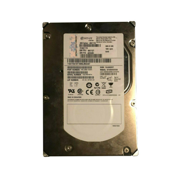 9DJ066-039 - Seagate Cheetah T10 300GB 15000RPM SAS 3Gb/s 16MB Cache 3.5-inch Hard Drive