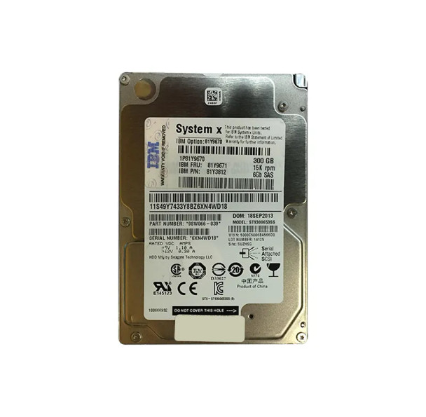 9SW066-039 - Seagate Savvio 15K.3 Series 300GB 15000RPM SAS 6Gb/s 64MB Cache 2.5-inch Hard Drive