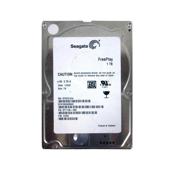9TY146-550 - Seagate Barracuda 1TB 7200RPM SATA 3Gb/s 32MB Cache 2.5-inch Hard Drive