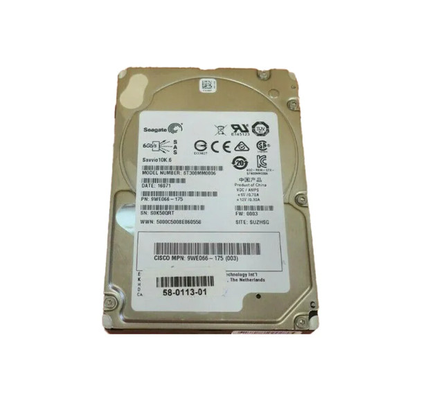 9WE066-175 - Seagate Savvio 10K.6 300GB 10000RPM SAS 6Gb/s 64MB Cache 2.5-inch Hard Drive