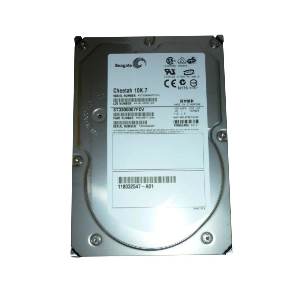 9X1007-133 - Seagate Cheetah 10K.7 300GB 10000RPM 16MB Cache Fibre Channel 2Gb/s 3.5-inch Hard Drive
