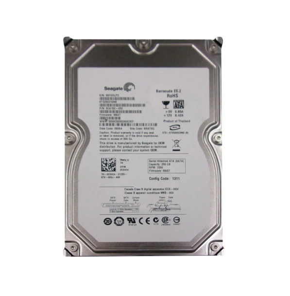 CX424 - Dell 250GB 7200RPM SATA 3.5-inch Hard Drive with Tray