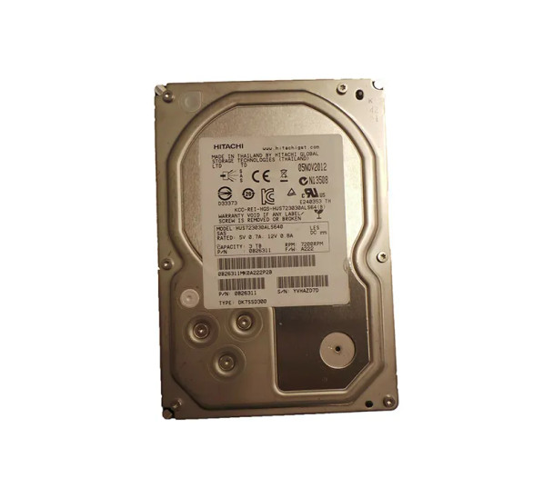 DK7SSD300 - HGST Ultrastar 7K3000 Series 3TB 7200RPM SAS 6Gb/s 64MB Cache (512e) 3.5-inch Hard Drive