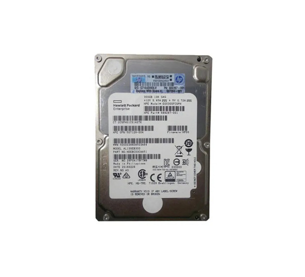 EG0300FCSPH-SC - HP 300GB 10000RPM SAS 6Gb/s Hot-Swappable 64MB Cache 2.5-inch Hard Drive