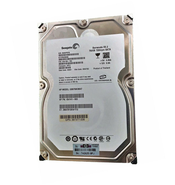 GB0750C8047 - HP 750GB 7200RPM SATA 3Gb/s Hot-Pluggable NCQ MidLine 3.5-inch Hard Drive