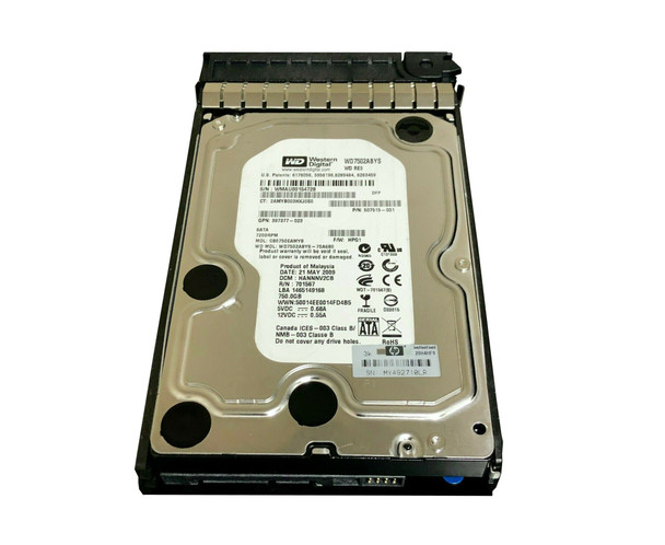 GB0750EAMYB - HP 750GB 7200RPM SATA 3Gb/s Hot-Pluggable NCQ MidLine 3.5-inch Hard Drive