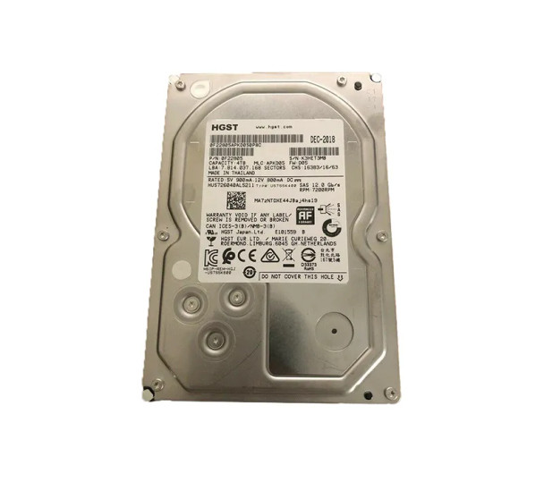 HUS726040AL5211 - HGST Ultrastar 7K6000 series 4TB 7200RPM SAS 12Gb/s 128MB Cache (TCG Enterprise SSC / 512e) 3.5-inch Hard Drive