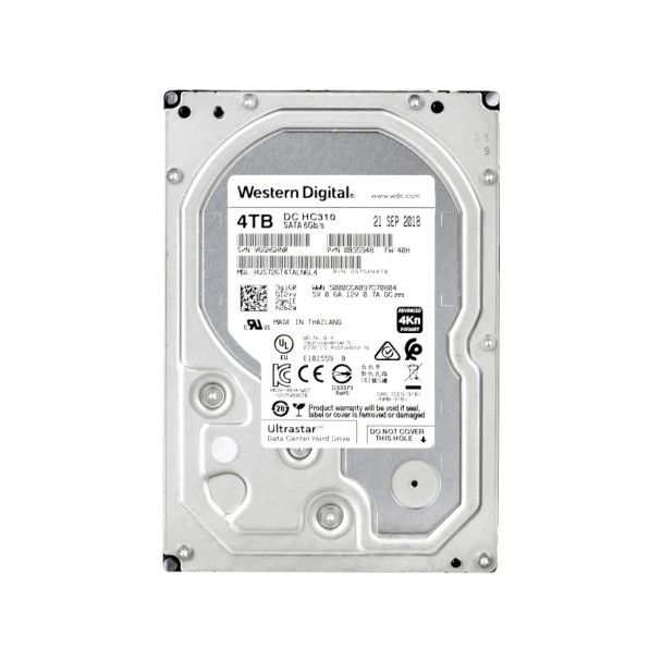 HUS726T4TALN6L4 - HGST Ultrastar 7K6 4TB 7200RPM SATA 6Gb/s 256MB Cache (512e) 3.5-inch Hard Drive