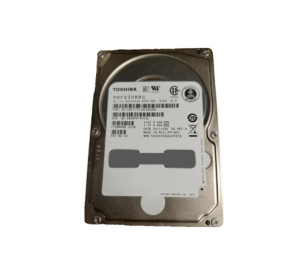 MBF230RRC - Toshiba 300GB 10000RPM SAS 6Gb/s 16MB Cache 2.5-inch Hard Drive