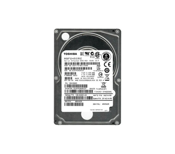 MBF2450RC - Toshiba Enterprise 450GB 10000RPM 16MB Cache SAS 6Gb/s 2.5-inch Hard Drive