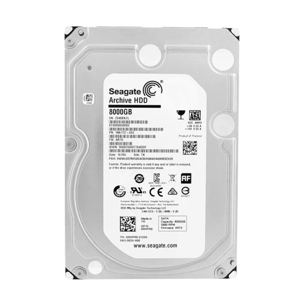 RHPR0 - Dell 8TB SATA 6Gb/s 5900RPM 128MB Cache (512e) 3.5-inch Hard Drive with Tray for PowerEdge G13