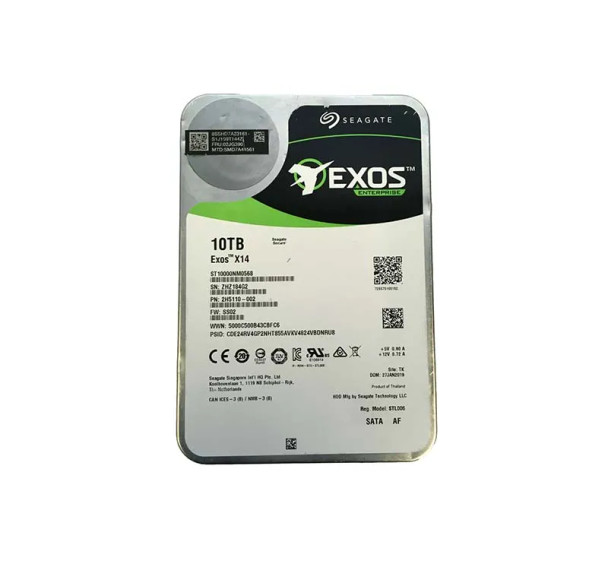 ST10000NM0568 - Seagate Exos X14 10TB 7200RPM SATA 6Gb/s 256MB Cache 3.5-inch Hard Drive