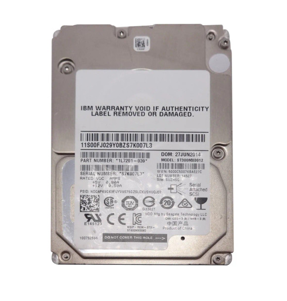 ST300MX0012 - Seagate Enterprise Performance 15K.5 300GB 15000RPM SAS 12Gb/s 128MB Cache 2.5-inch Hard Drive