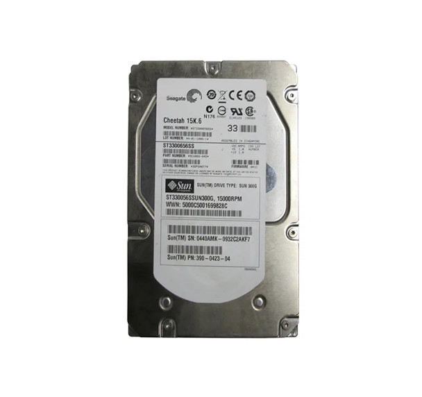 ST330056SSUN300G - Sun 300GB 15000RPM SAS 3Gb/s Hot-Pluggable 16MB Cache 3.5-inch Hard Drive