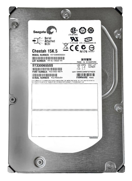 ST3300655SS - Seagate 300GB 15000RPM SAS 3Gb/s 16MB Cache 3.5-inch Hard Drive
