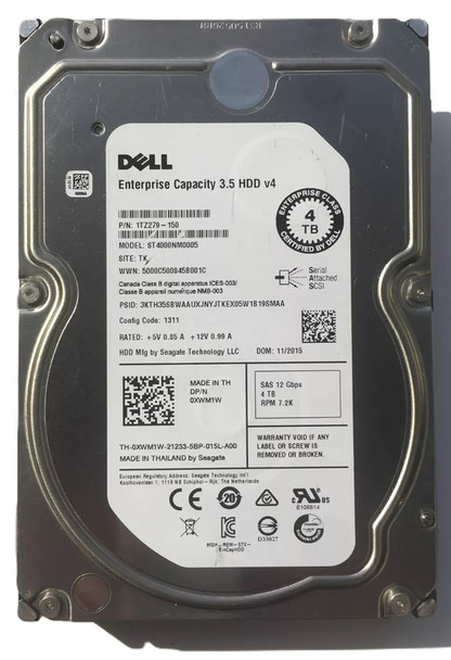 ST4000NM0005 - Seagate Enterprise Capacity 4TB 7200RPM 128MB Cache SAS 12Gb/s 3.5-inch Hard Drive