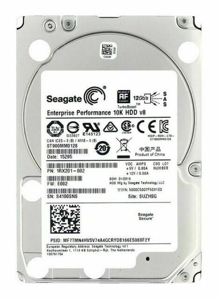 ST900MM0128 - Seagate 900GB 10000RPM SAS 12Gb/s 128MB Cache 2.5-inch Hard Drive