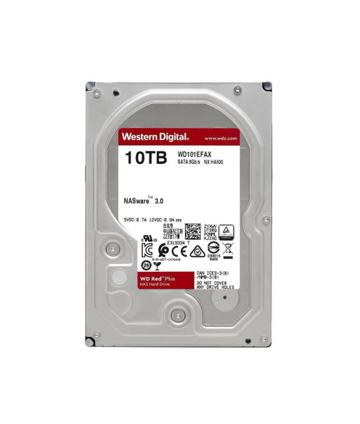 WD101EFAX - Western Digital Red Plus 10TB 5400RPM SATA 6Gb/s 256MB Cache 3.5-inch Hard Drive
