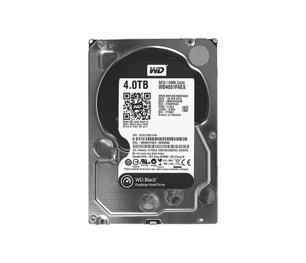 WD4001FAEX - Western Digital Black 4TB 7200RPM SATA 6Gb/s 64MB Cache 3.5-inch Hard Drive
