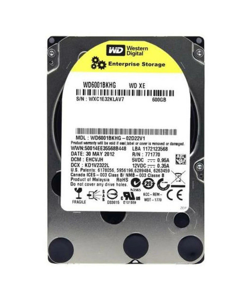WD6001BKHG-02D22V1 - Western Digital XE 600GB 10000RPM SAS 6Gb/s 32MB Cache 2.5-inch Hard Drive